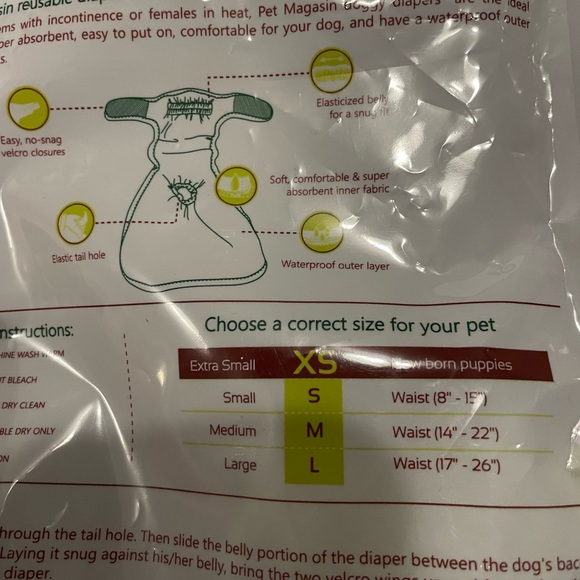 Pet Magasin Dog Puppy Diapers - Picture 3 of 9